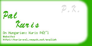 pal kuris business card